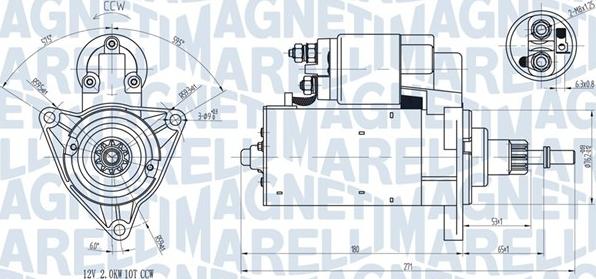 Magneti Marelli 063720598010 - Motorino d'avviamento autozon.pro