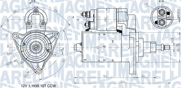 Magneti Marelli 063720597010 - Motorino d'avviamento autozon.pro