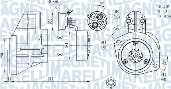 Magneti Marelli 063720660010 - Motorino d'avviamento autozon.pro