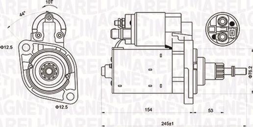 Magneti Marelli 063720619010 - Motorino d'avviamento autozon.pro