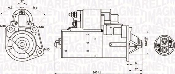 Magneti Marelli 063720680010 - Motorino d'avviamento autozon.pro