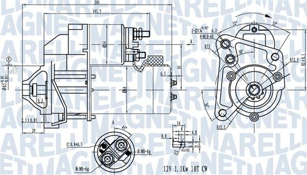 Magneti Marelli 063720681010 - Motorino d'avviamento autozon.pro