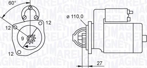 Magneti Marelli 063720039010 - Motorino d'avviamento autozon.pro