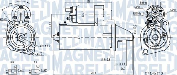 Magneti Marelli 063720282010 - Motorino d'avviamento autozon.pro