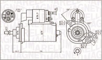 Magneti Marelli 063720713010 - Motorino d'avviamento autozon.pro