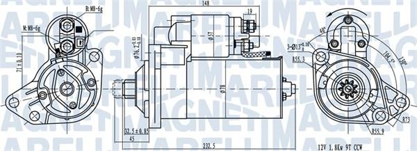 Magneti Marelli 063720789010 - Motorino d'avviamento autozon.pro