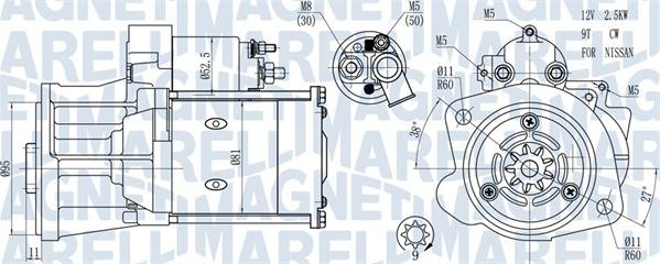 Magneti Marelli 063721491010 - Motorino d'avviamento autozon.pro