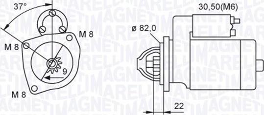 Magneti Marelli 063721449010 - Motorino d'avviamento autozon.pro