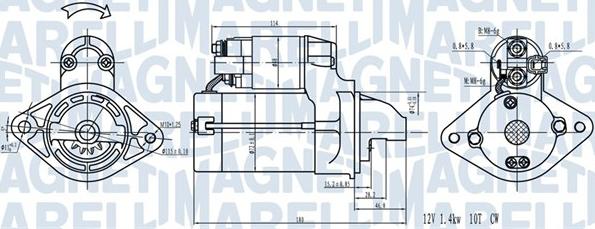 Magneti Marelli 063721441910 - Motorino d'avviamento autozon.pro