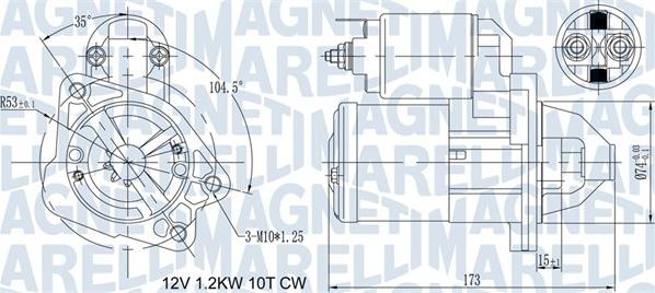 Magneti Marelli 063721469010 - Motorino d'avviamento autozon.pro