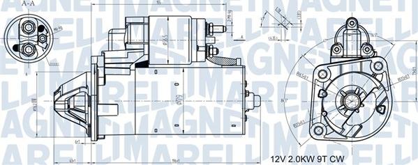 Magneti Marelli 063721408010 - Motorino d'avviamento autozon.pro