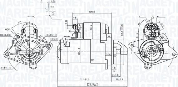 Magneti Marelli 063721415010 - Motorino d'avviamento autozon.pro