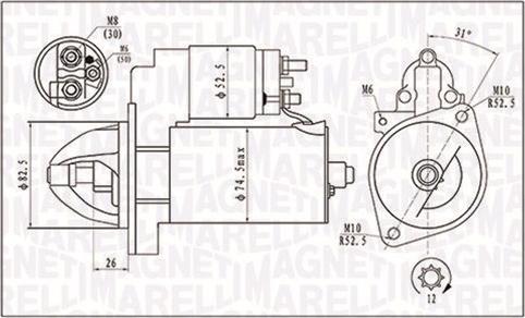 Magneti Marelli 063721410010 - Motorino d'avviamento autozon.pro