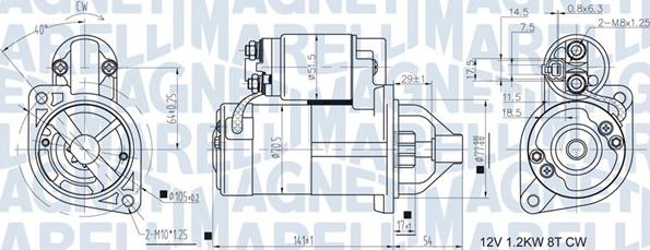 Magneti Marelli 063721433010 - Motorino d'avviamento autozon.pro