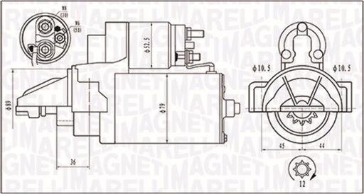 Magneti Marelli 063721421010 - Motorino d'avviamento autozon.pro