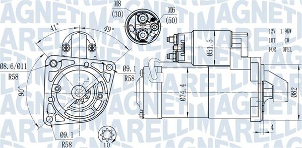 Magneti Marelli 063721428010 - Motorino d'avviamento autozon.pro