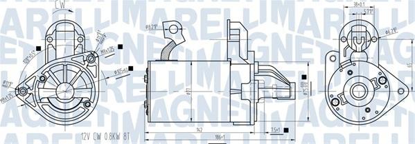 Magneti Marelli 063721422010 - Motorino d'avviamento autozon.pro