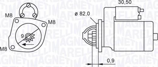 Magneti Marelli 063721552010 - Motorino d'avviamento autozon.pro