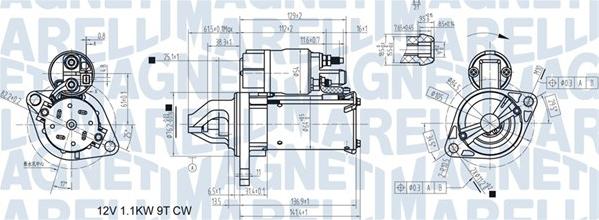 Magneti Marelli 063721557410 - Motorino d'avviamento autozon.pro