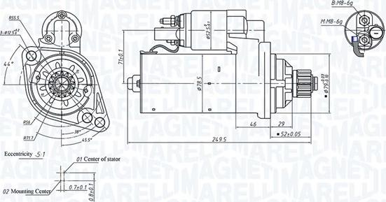 Magneti Marelli 063721505010 - Motorino d'avviamento autozon.pro