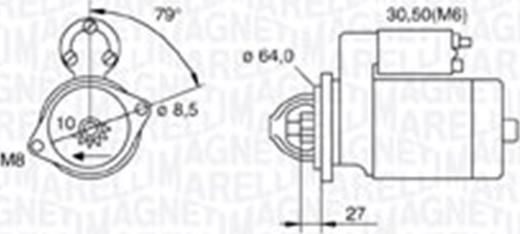 Magneti Marelli 063721511010 - Motorino d'avviamento autozon.pro