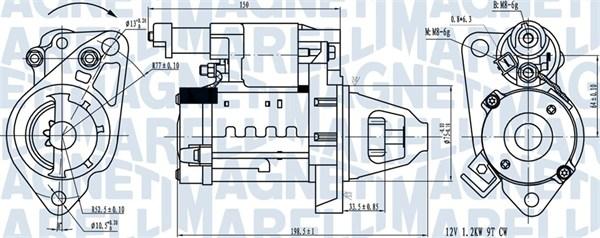 Magneti Marelli 063721642610 - Motorino d'avviamento autozon.pro