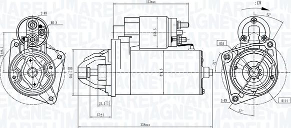 Magneti Marelli 063721687010 - Motorino d'avviamento autozon.pro