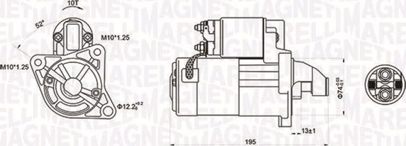 Magneti Marelli 063721096010 - Motorino d'avviamento autozon.pro