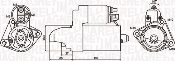 Magneti Marelli 063721050010 - Motorino d'avviamento autozon.pro