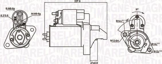 Magneti Marelli 063721074010 - Motorino d'avviamento autozon.pro