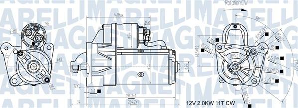 Magneti Marelli 063721193010 - Motorino d'avviamento autozon.pro