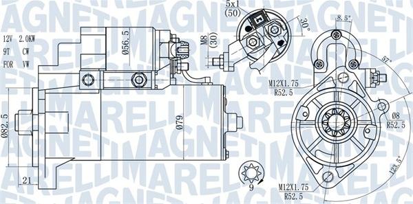 Magneti Marelli 063721165010 - Motorino d'avviamento autozon.pro