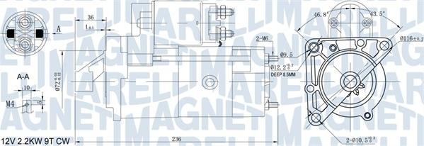 Magneti Marelli 063721160010 - Motorino d'avviamento autozon.pro