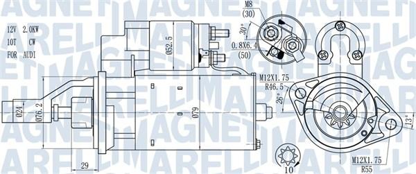 Magneti Marelli 063721114010 - Motorino d'avviamento autozon.pro