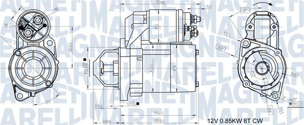 Magneti Marelli 063721117010 - Motorino d'avviamento autozon.pro