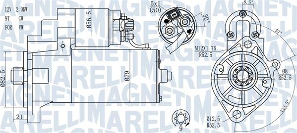 Magneti Marelli 063721187010 - Motorino d'avviamento autozon.pro