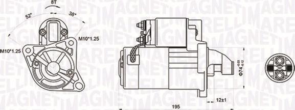 Magneti Marelli 063721136010 - Motorino d'avviamento autozon.pro