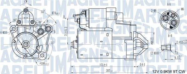 Magneti Marelli 063721179010 - Motorino d'avviamento autozon.pro