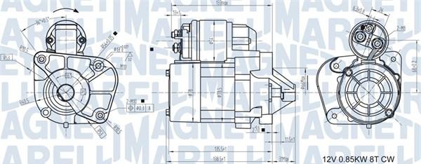 Magneti Marelli 063721174010 - Motorino d'avviamento autozon.pro