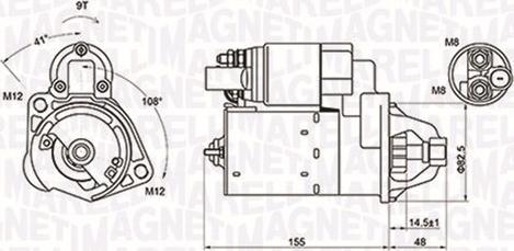 Magneti Marelli 063721394010 - Motorino d'avviamento autozon.pro