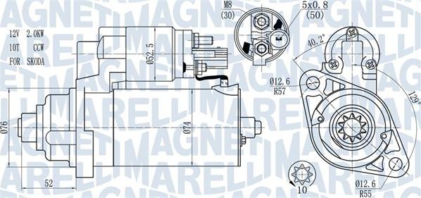 Magneti Marelli 063721393010 - Motorino d'avviamento autozon.pro