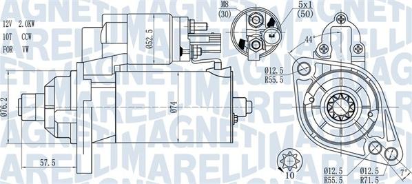 Magneti Marelli 063721397010 - Motorino d'avviamento autozon.pro