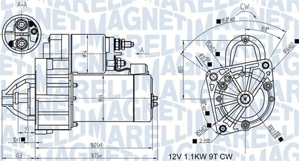 Magneti Marelli 063721345010 - Motorino d'avviamento autozon.pro