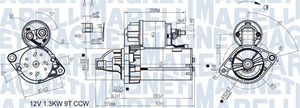 Magneti Marelli 063721346010 - Motorino d'avviamento autozon.pro