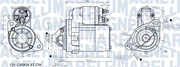 Magneti Marelli 063721307010 - Motorino d'avviamento autozon.pro