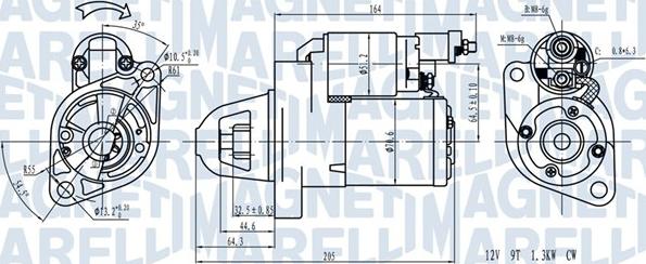 Magneti Marelli 063721382110 - Motorino d'avviamento autozon.pro