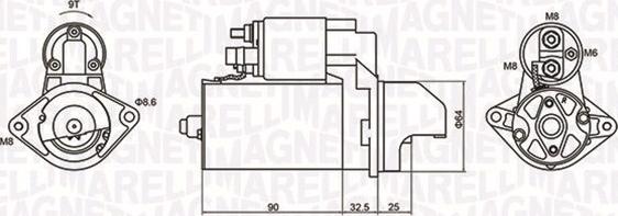 Magneti Marelli 063721334010 - Motorino d'avviamento autozon.pro