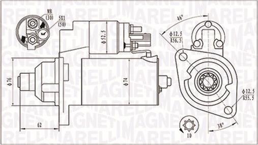 Magneti Marelli 063721323010 - Motorino d'avviamento autozon.pro