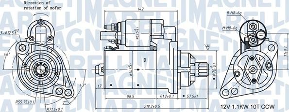 Magneti Marelli 063721322010 - Motorino d'avviamento autozon.pro