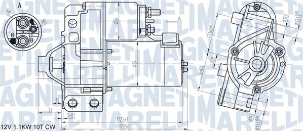 Magneti Marelli 063721290010 - Motorino d'avviamento autozon.pro